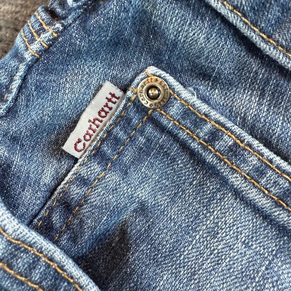 Carhartt Men's Jeans Size 36X32 Bootcut Medium‎ Wash